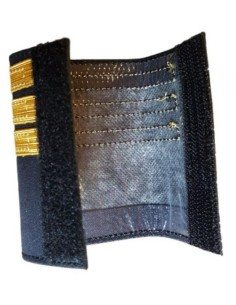Luxury Epaulets 4 simple stripes - Gold - Classic with velcro fastener 2