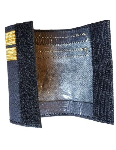 Luxury Epaulets 4 simple stripes - Gold - Classic with velcro fastener