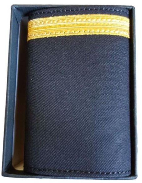 Luxury Epaulets 4 simple stripes - Gold - Classic with velcro fastener