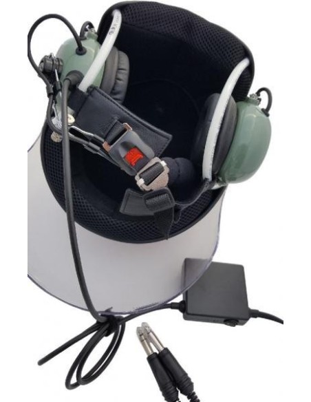 Ultra Light Gyrocopter Paramotor Helmet  ANR  General Aviation Jacks