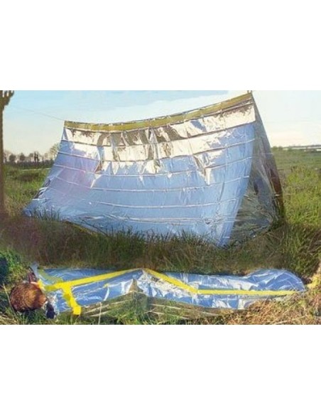 TENTE ET SAC DE SURVIE ULTRA LEGER (310gr) TENTE ET SAC DE SURVIE ULTRA LEGER (310gr)