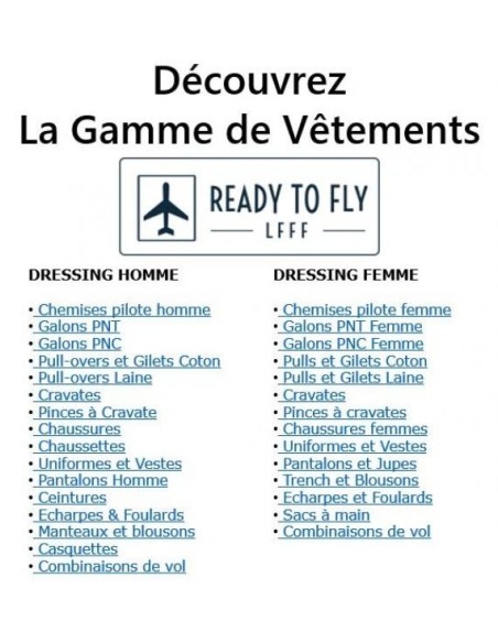 GAMME DE VETEMENTS READY TO FLY