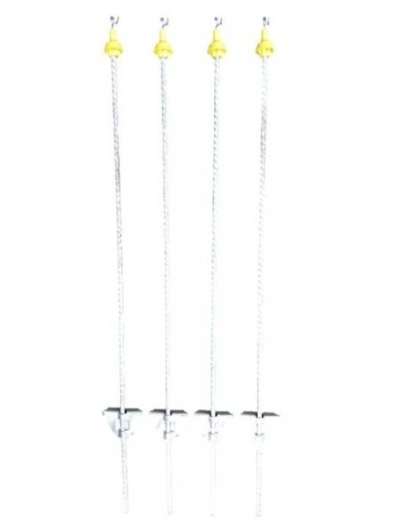 METAL POLES FOR DELIMITATING EXCLUSION SECURITY ZONE 