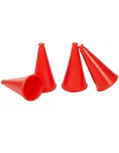 Set of 4 Red Plastic Cones for Third Pary Delimitation of Exclusion UAV Zone
