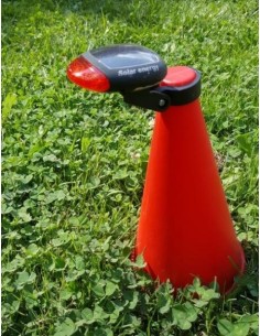 4 PETITS CONES ROUGES DE DELIMITATION DE ZONE D'EXCLUSION SECURITE DRONE  2