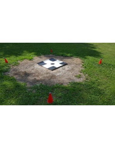4 PETITS CONES ROUGES DE DELIMITATION DE ZONE D'EXCLUSION SECURITE DRONE