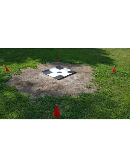 Set of 4 Red Plastic Cones for Third Pary Delimitation of Exclusion UAV Zone