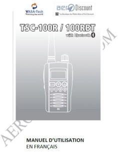 Notice en Français du Récepteur Scanner TSC 100RA