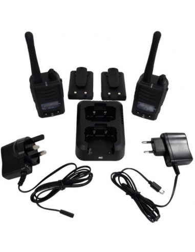 TTI TX 110 Paire de Talky Walky Radio Professionnelles (PMR446) connectique ICOM