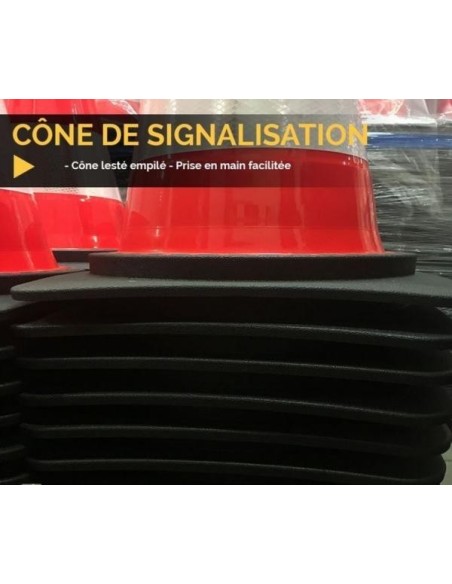 Weighted remote signalling cone for DRONE SAFETY 