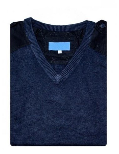 Pull-over Coton col V sans manche Pilote et Personnel Navigant