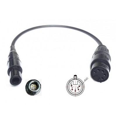 Adapter LEMO® 6 PINS Male to Airbus XLR 5 Female type BOSE® A20