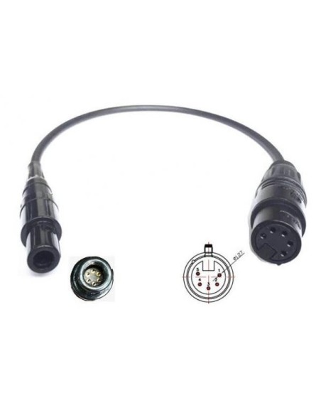 Adapter LEMO® 6 PINS Male to Airbus XLR 5 Female type BOSE® A20