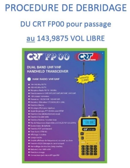 Frequency Extension on CRT 2FP (free flight freq. 143,9875 Mhz )