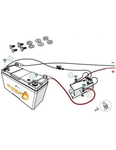 Relais Régulateur DBD 250 pour Batterie SUPER B Li-Ion  Relais Régulateur DBD 250 pour Batterie SUPER B Li-Ion