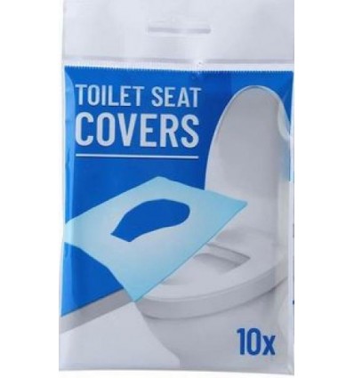 Couglans Pk De 10 Biodégradable sanitaires Auto lavable toilettes Seat Covers 