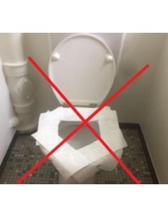 Couvre Siège Protection de Toilette WC Jetable Biodégradable 2