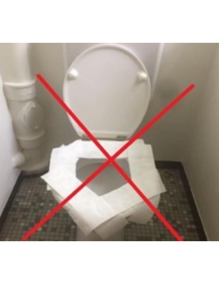 COUVRE SIEGE PROTECTION DE TOILETTE JETABLE