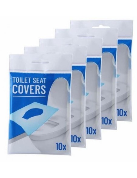 Couvre Siège Protection de Toilette WC Jetable Biodégradable