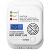 CO Detector with Visual and SOUND Alarm Direct reading of mesure on LCD Screen