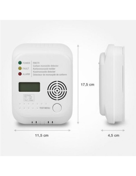 CO Detector with Visual and SOUND Alarm Direct reading of mesure on LCD Screen CO Detector with Visual and SOUND Alarm Direct reading of mesure on LCD Screen