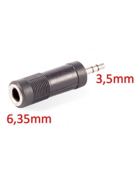 Adaptateur Audio Jack 3,5 Male - 6,35 Femelle Adaptateur Audio Jack 3,5 Male - 6,35 Femelle