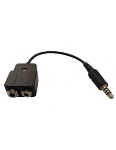 Adaptateur Jack Helico NATO US Male vers 2 Jacks F Aviation