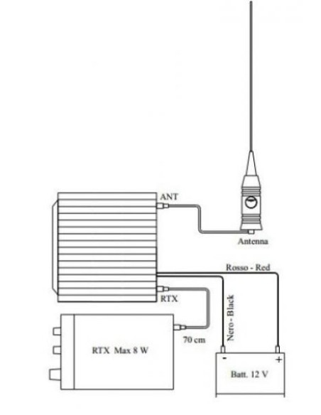 Amplificateur Linéaire AM Booster 13W pour REXON RHP-530 Radio Aviation
