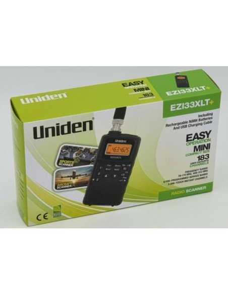 UNIDEN UBC EZI 33XLT+ Scanner Avion 183 Canaux batteries NiMH  UNIDEN UBC EZI 33XLT+ Scanner Avion 183 Canaux batteries NiMH
