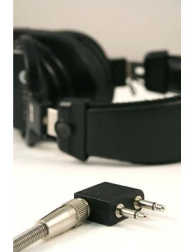 Adapter Jack 3,5 Socket Double Pins for Commercial Airplane