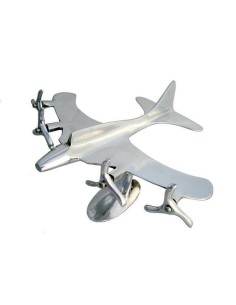 QUADRI ENGINE PLANE in ALUMINIUM for DECORATION