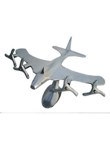 QUADRI ENGINE PLANE in ALUMINIUM for DECORATION