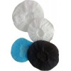 Pair of washable cotton bonnets for airplane earseal headset