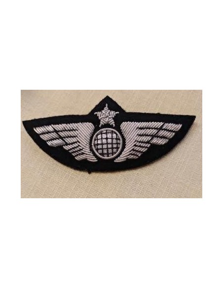 Pilot Wing Classic Globe Silver with Security Pin Pilot Wing Classic Globe Silver with Security Pin