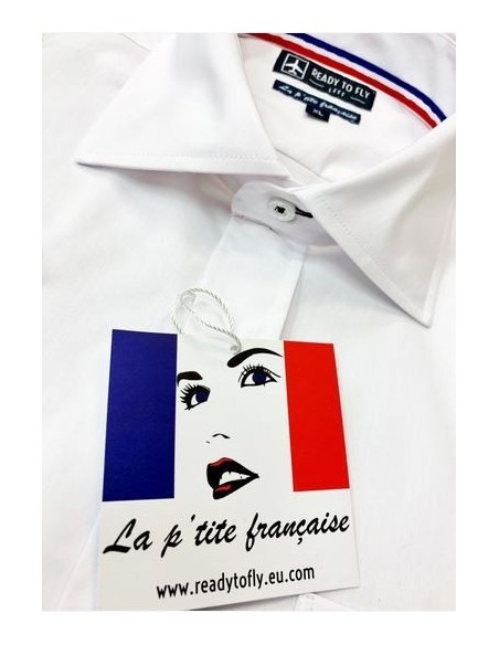 Chemise pilote "La p'tite française" Manches Longues ou Courtes Chemise pilote "La p'tite française" Manches Longues ou Courtes