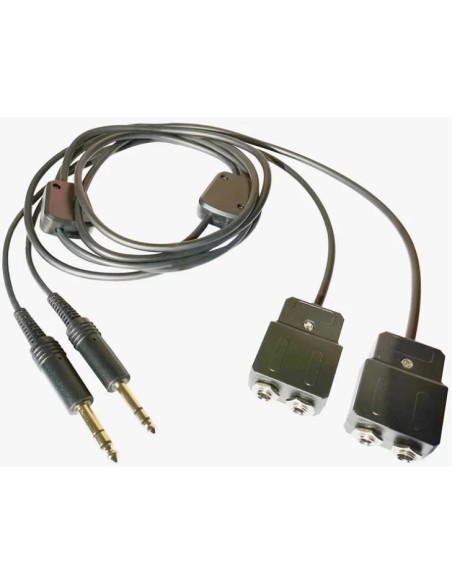 Adapter Extension Cable Y for Two Double Jacks Airplane Headset