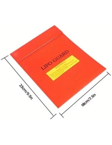 Fireproof bag for LiPo batteries 7.1x9.1 inches (18x23 cm)
