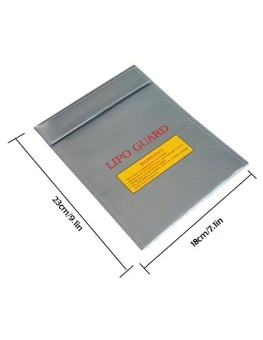 Fireproof bag for LiPo batteries 7.1x9.1 inches (18x23 cm)