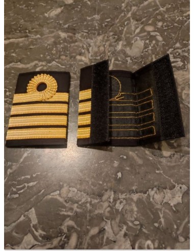 Luxury Epaulets 4 NELSON LOOP - Gold - Classic with velcro fastener In Presentation Box