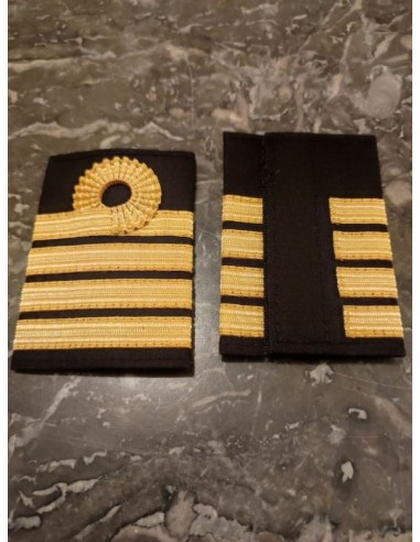 Luxury Epaulets 4 NELSON LOOP - Gold - Classic with velcro fastener In Presentation Box