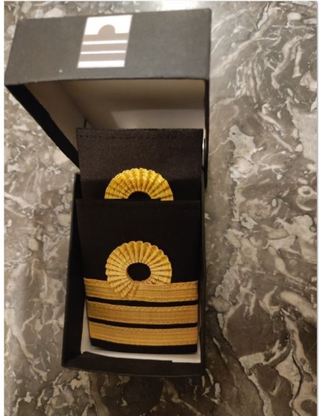 Luxury Epaulets 3 NELSON BUCKLE - Gold - Classic with velcro fastener In Presentation Box Luxury Epaulets 3 NELSON BUCKLE - Gold - Classic with velcro fastener In Presentation Box