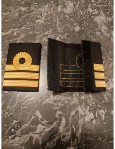 Galons LUXE d'épaules Or 3 Barrettes BOUCLE NELSON O.P.L. Velcro En Boite de Présentation 2