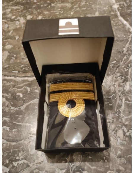 Galons LUXE d'épaules Or 2 Barrettes BOUCLE NELSON O.P.L. Velcro En Boite de Présentation Galons LUXE d'épaules Or 2 Barrettes BOUCLE NELSON O.P.L. Velcro En Boite de Présentation