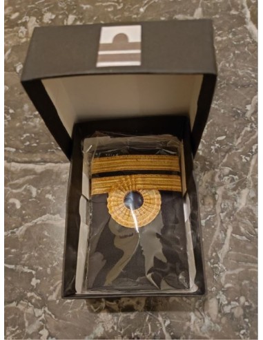 Luxury Epaulets 2 NELSON'S LOOP - Gold - Classic with velcro fastener In Presentation Box