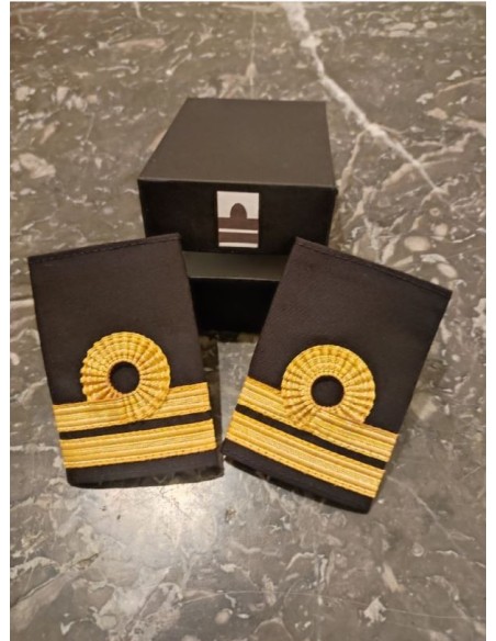 Galons LUXE d'épaules Or 2 Barrettes BOUCLE NELSON O.P.L. Velcro En Boite de Présentation Galons LUXE d'épaules Or 2 Barrettes BOUCLE NELSON O.P.L. Velcro En Boite de Présentation