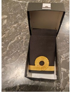 Luxury Epaulets 1 NELSON BUCKLE - Gold - Classic with velcro fastener In Presentation Box