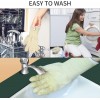 Pair of 5-Finger Flame-Retardant Long Gloves Universal Size Heat Resistant up to 500°C