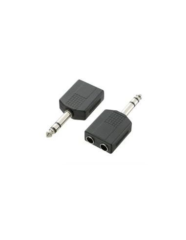 Audio Jack Splitter 6.35 Male by 2 - 6.35 Female (Cheap solution GOPRO recording)