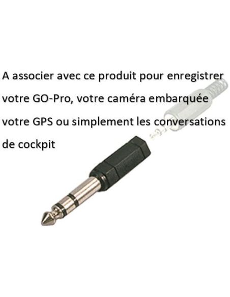 Dédoubleur Jack 6.35 Male par double Jack 6.35 Femelle (Solution pas chère enregistrement GOPRO)