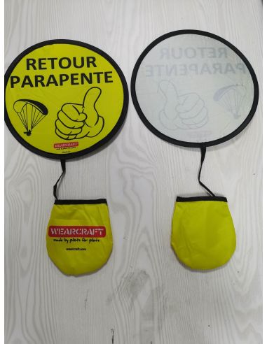 Panneau pliable léger en pochette pour faire du STOP FACILE "RETOUR PARAPENTE"